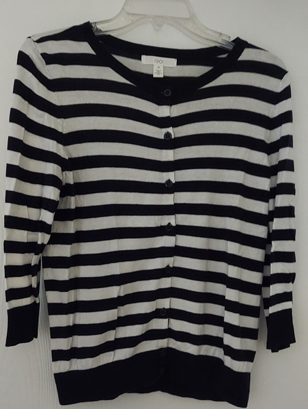 Like New Cute Black & White Striped Sweater